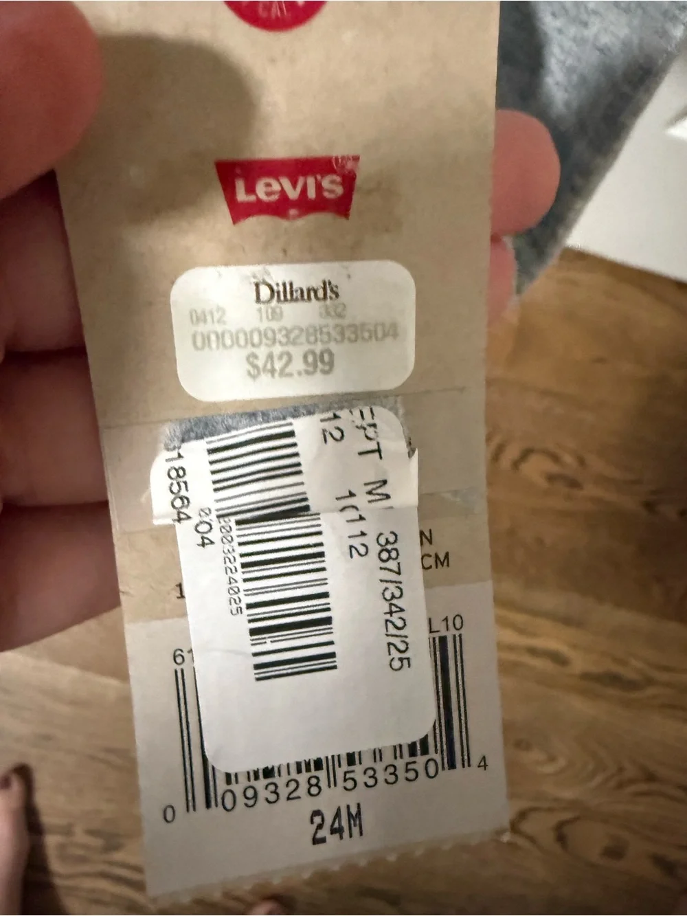 Levi's Blue Denim Jacket with Gray Hooded Sleeves — Kids